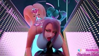 You POV Fuck Lucy And Rebecca From Cyberpunk Edgerunners 3D Animation Loop With Sound