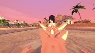 Beidou Steps On You With Her Beautiful Feet Hentai Genshin Impact