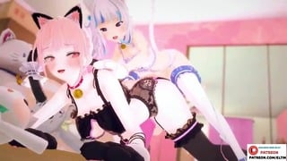 Cute Futa Anal - Cute Futa Cat Girls Hard Anal Fucked And Getting Creampie Futa Furry Hentai  Animation 4K - XAnimu.com