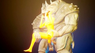 Double Anal With Muscular Furry Monsters
