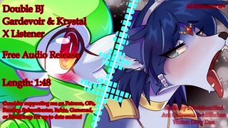 Double Bj Gardevoir X Krystal Fox X Listener Erotic Furry Threesome Audio