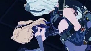 Fischl et Bennett baisent fort jusqu'à Creampie Genshin Impact Hentai Anime Hentai 3D