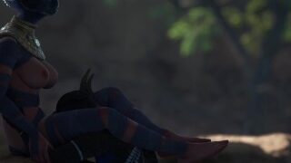Пушистая малышка лижет киску своей пушистой подруге 3D порно игра Плотский инстинкт РПГ