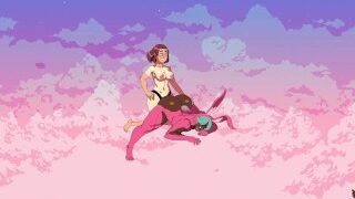 Пухнаста гра Cloud Meadow Guy у костюмі рожевого кролика Strapon Від головного героя