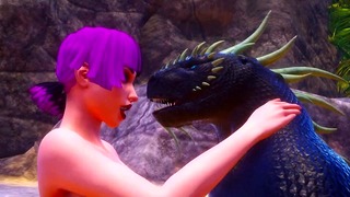 Szőrös Godzilla Gyengéd szex