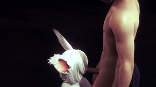 Furry Hentai – Rabbit Lick And Blowjob