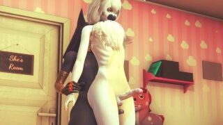 Furry Yaoi Anubis The Dog And A Bunny Hard With BDSM.mkv