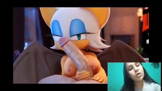Chica peluda hace una mamada increíble y se corre en su boca - Sonic Furry Hentai Uncensored