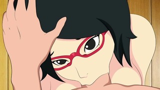 Hentai Sarada Uchiha Blowjob Boruto: Naruto Следващи поколения