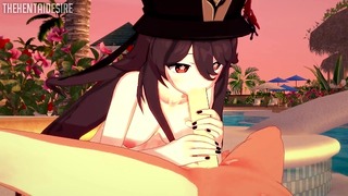 Hu Tao Deepthroat Hentai Genshin Impact
