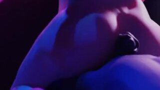 MLP Princezna Celestia jezdí na velkém Anthro Dick Under The Neon Lights – 3D Anthro X Anthro Furry