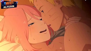 Naruto Φακ Sakura Ο Haruno και το Cum καταστρέφουν το μουνί της