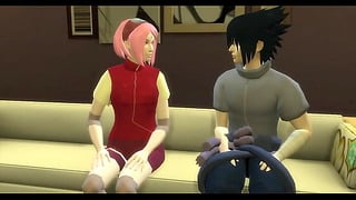 Naruto Hentai Episodio 26 Sakura Follada Por Los Clones De Naruto Gangbang  Al Frente De Sasuke Su Marido Cornudo