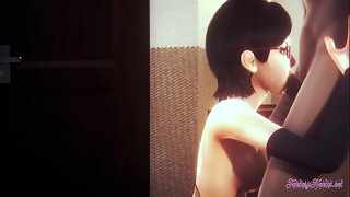 Naruto Hentai – Sarada Blowjob With POV Uncensored – Japanese Asian Manga Anime Game Porn