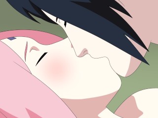 Sakura Y Sasuke Sexo Parte 1 Naruto Joven Kunoichi Hentai Anime Animación Mamada Tetas Coño