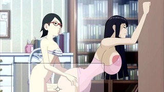 Sarada Uchiha Fucks Hinata Hyuga Naruto