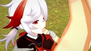 Genshin Impact Yaoi – Kazuha Blowjob To Aether