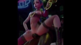 Jinx Riding A BBC After A Night On The Town