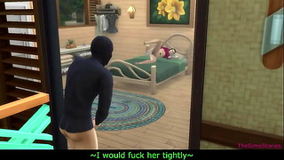 Joined Masturbating Session And Fucks Her Really Hard, My Real Voice, Sims 4