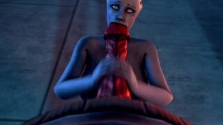 Liara Worships Shadow Brokers Monster Cock For Info Mass Effect