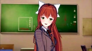 Monika Is In Serius Love With You 3D Ecchi Doki Doki Literature Club!