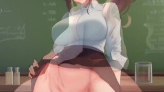 Неслухняна вчителька без трусиків трахається в класі Anime Compilation