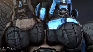 No Staring! Halo: Reach Kat Anal SFM Animation