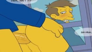 Der Simpson – Großer Arsch frisst riesigen Schwanz – Hentai Karikatur