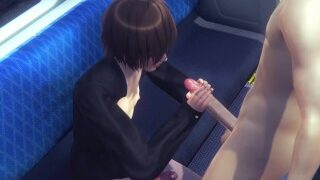 Yaoi Femboy – Seth Handjob With Cum In His Face