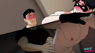 Young Justice Super Boy vs Nightwing – Bára Yaoi
