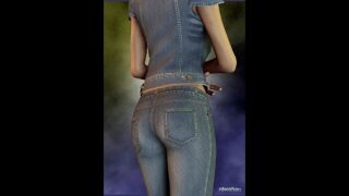 3D Babe In Denim