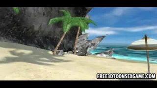 Beautiful Stripper Babe From A 3D Cartoon Animation