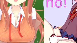 Being Spitroasted By The Doki Doki Literature Club Girls Futa Gangbang, Hentai Anal & Oral JOI/ Old