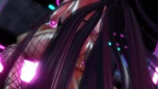 Blue Archive – Dark Skinned Karin Club Riding MMD 4K Uncensored Hentai