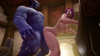 Blue Man With Elf Warcraft Porn Parody