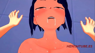 Boku No Hero Hentai – Jiro Kyoka & Kaminari Denki Sex At Classroom Handjob, Blowjob, Boobjob & Fucked 2/2