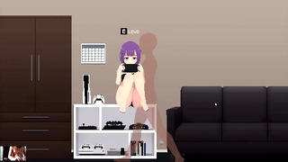 Cute Reapers On My Room Hentai Game Cute Nerdy Girl Fucked On Her Apartament