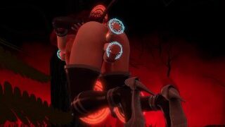 Demon Girl Gets In A Gangband Trap With Magic Dicks 3D Porn