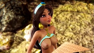 Disney Futa – Raya Gets Creampied By Jasmine – 3D Porn