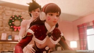 Dva And Tracer Fucks In New Year’s House