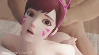 Dva From Overwatch Fucking In Doggystyle Position 3D Animation