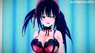 Fucking Kurumi Tokisaki From Date A Live Until Creampie – Anime Hentai 3D Uncensored