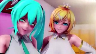 Futa Futanari Anal Gangbang Huge Cumshots 3D Hentai