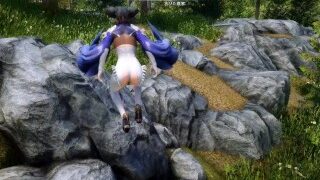 H Game 教育授業 深夜の教室で大人チンポを受け入れる巨乳美女 エロアニメ