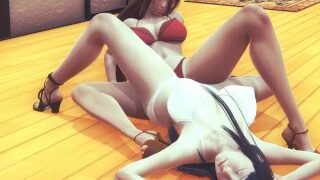 Hinata X Hanabi Lesbian Sex Scene