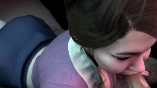 Hot Asian Maid Milf Gives Blowjob In POV 3D Porn