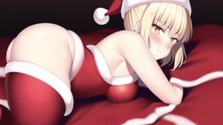 Hot Blond Padoru Christmas Hentai Compilation