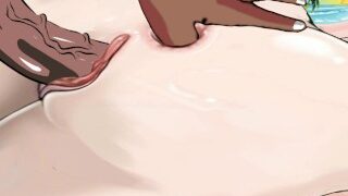 Interracial Close Up In Public Beach Anal Sex Hentai Cartoon