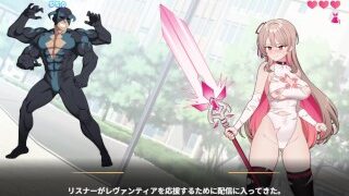 エロゲー実況 体験版 サブ救って!マジカルレヴァンティアチャンネル! リスナー数で強くなる魔法 女 金髪爆乳Jdが手マンされたりオナニーしたり 同人エロゲー Hentai Game
