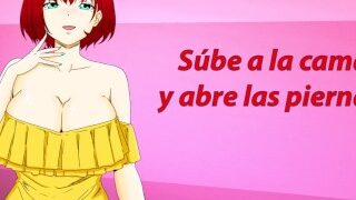 JOI Anal Hentai: Tu Novia Quiere Probar Su Dildo Doble.